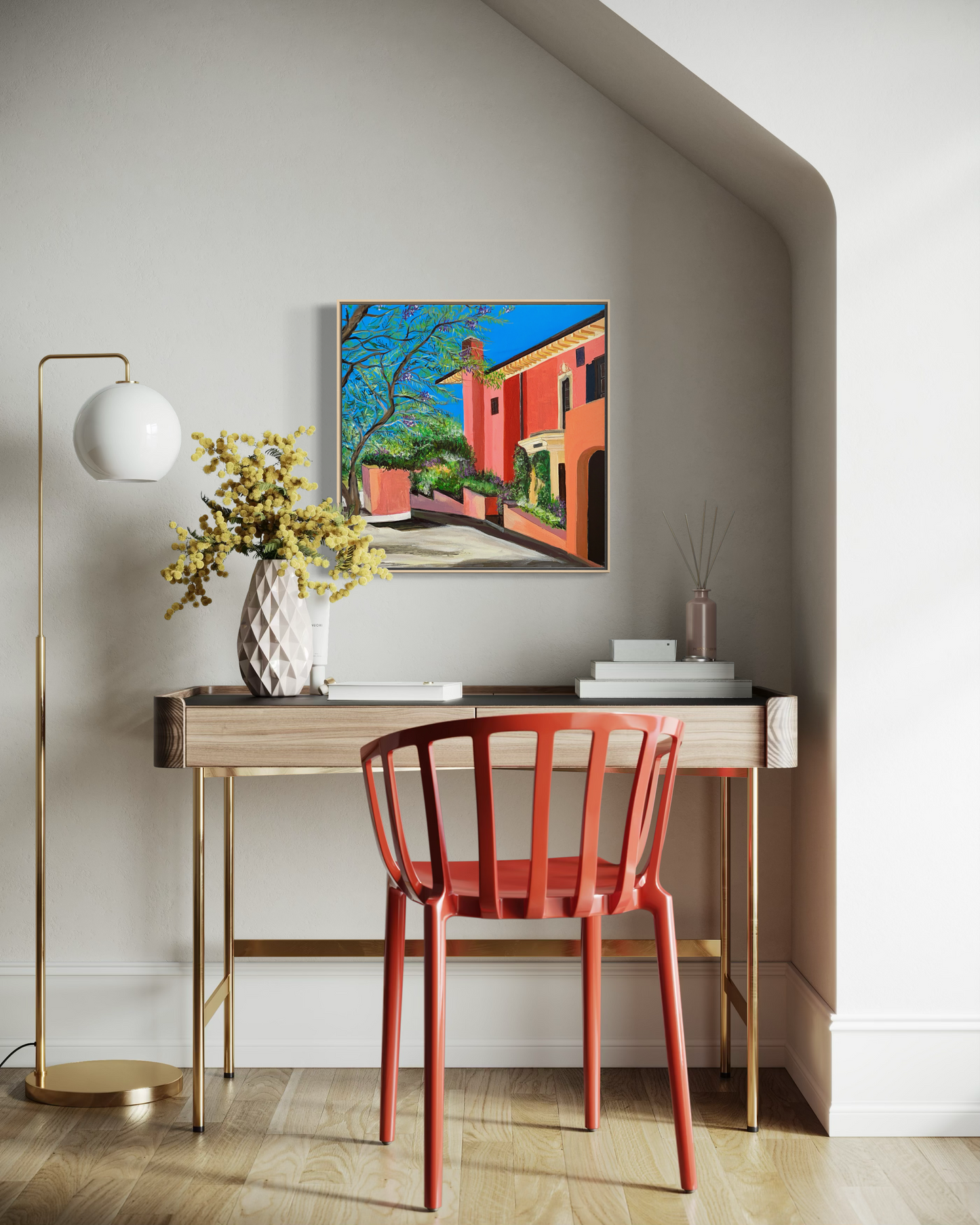 The House is Orange and Serene | Original Artwork
