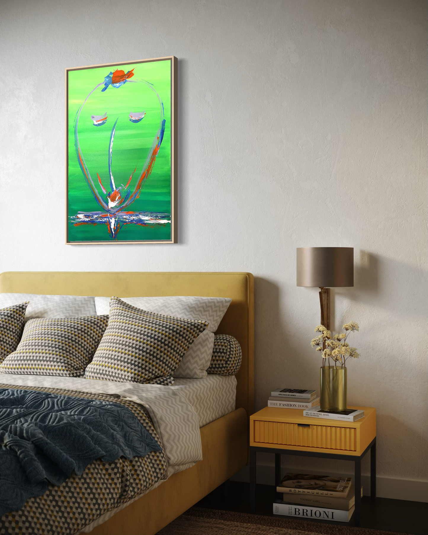 Dream's Face Green | Original Artwork