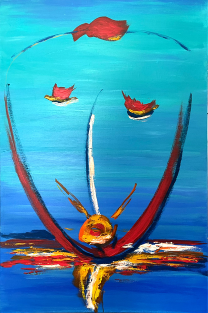 Dream's Face Navy | Fine Art Print