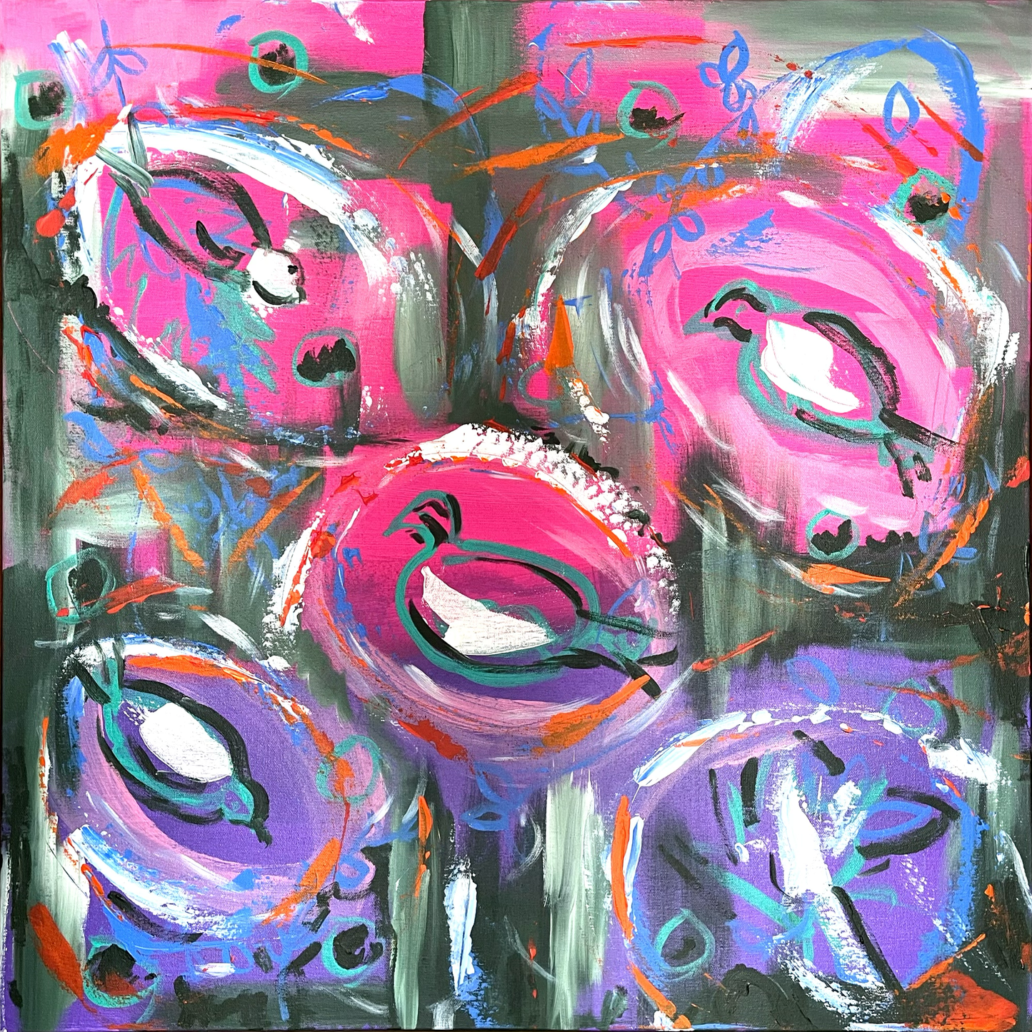 Hypnotic Dance Pink | Original Artwork