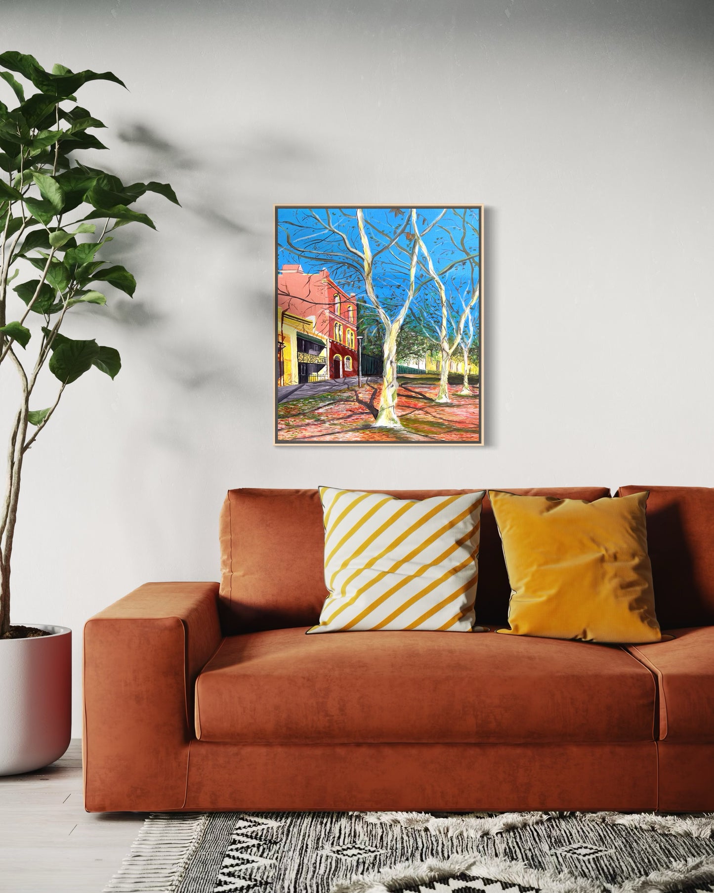 Autumn tree oranges | Original Artwork