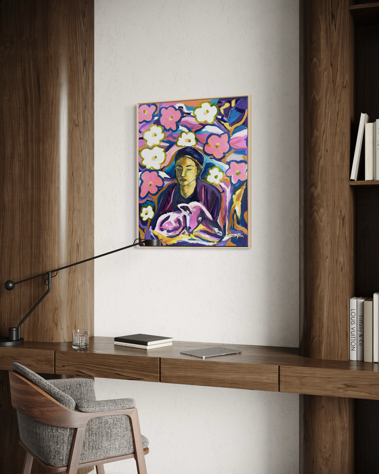 Serenity among the village flowers | Fine Art Print