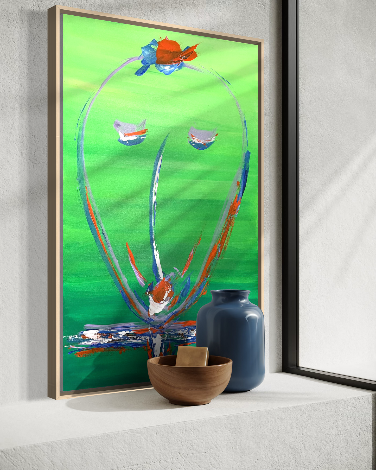 Dream's Face Green | Original Artwork