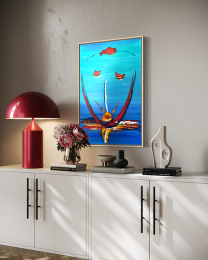 Dream's Face Navy | Fine Art Print