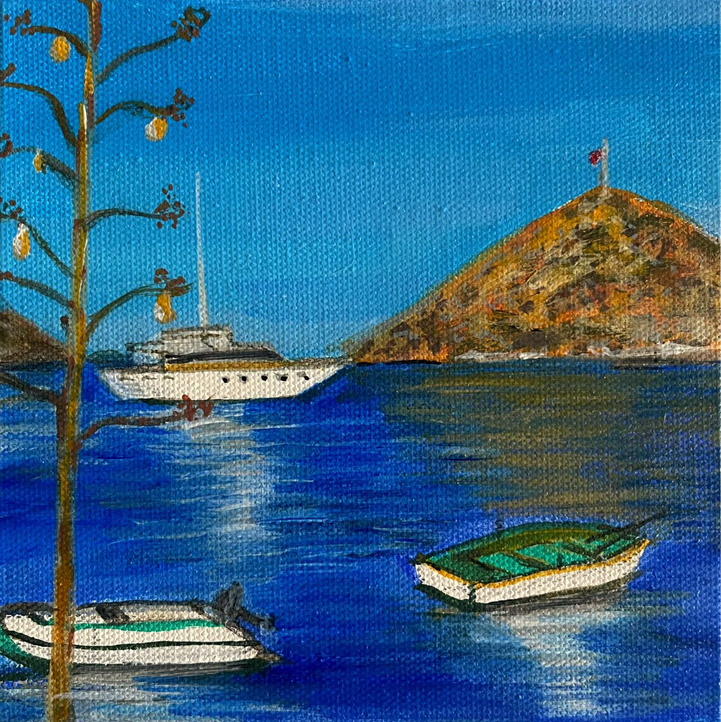 Boats and the sea | Original Artwork