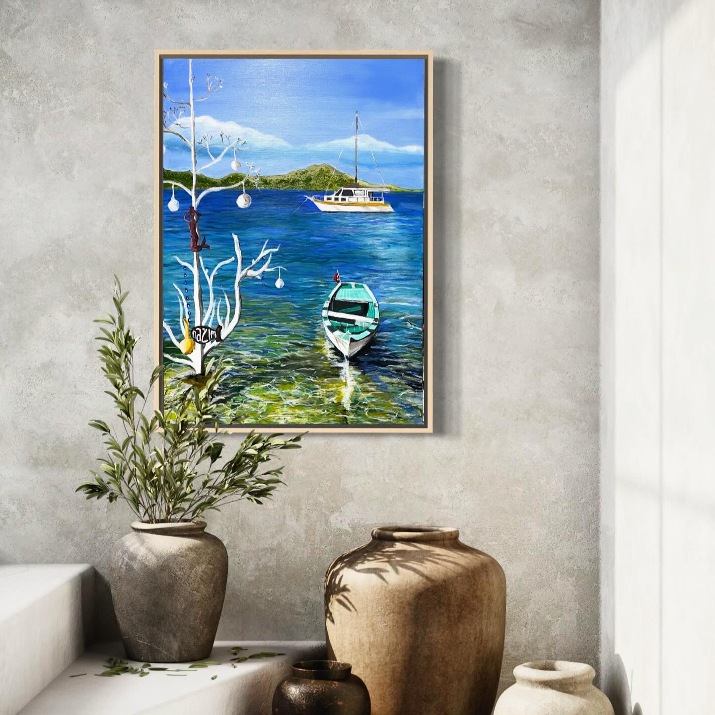 Gumusluk Boat | Original Artwork
