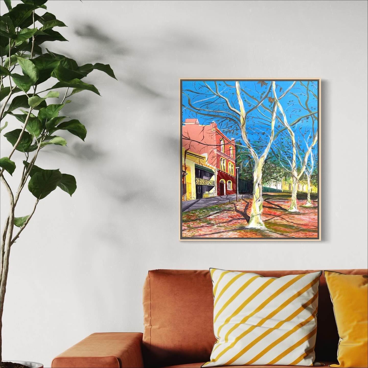 Autumn tree oranges | Original Artwork