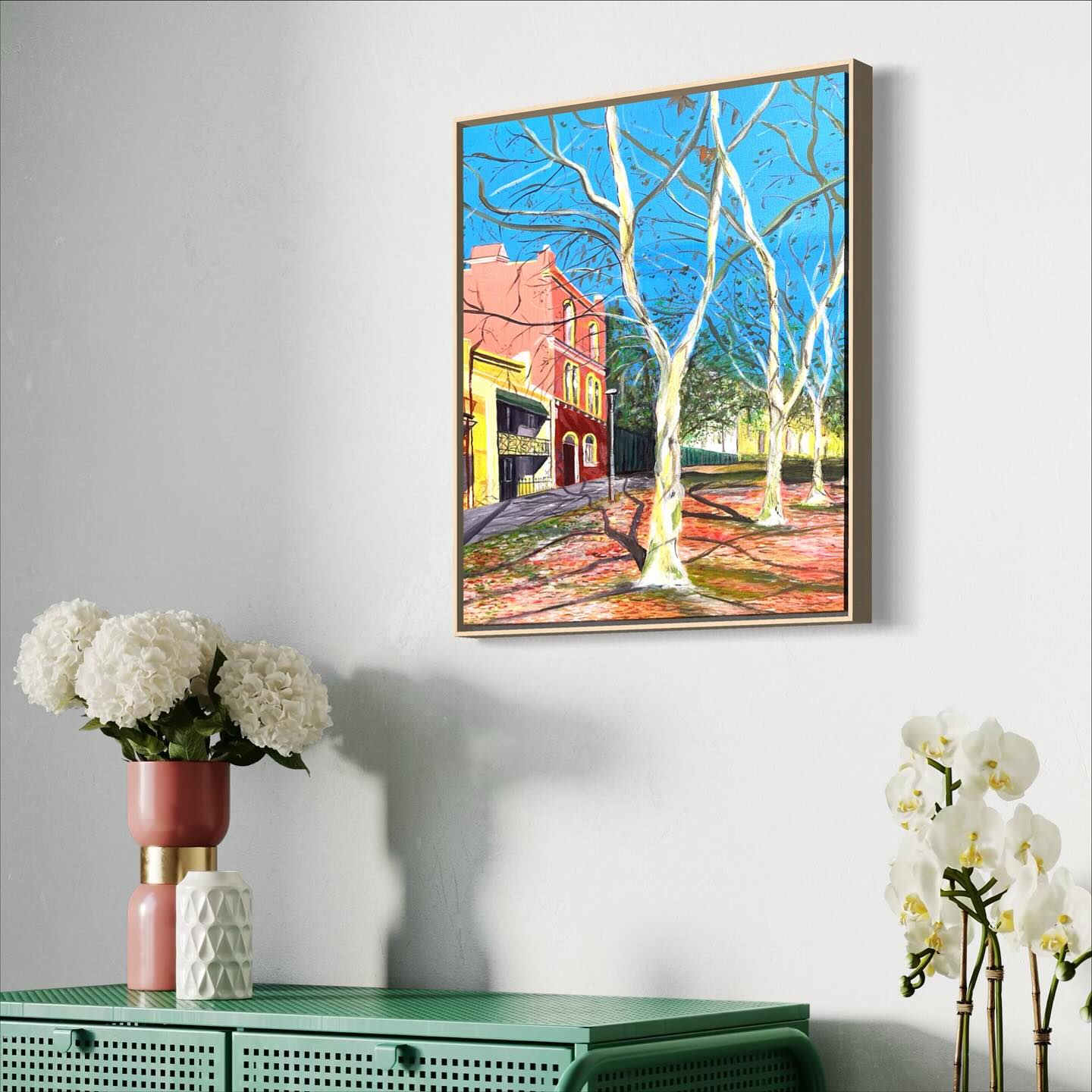 Autumn tree oranges | Original Artwork